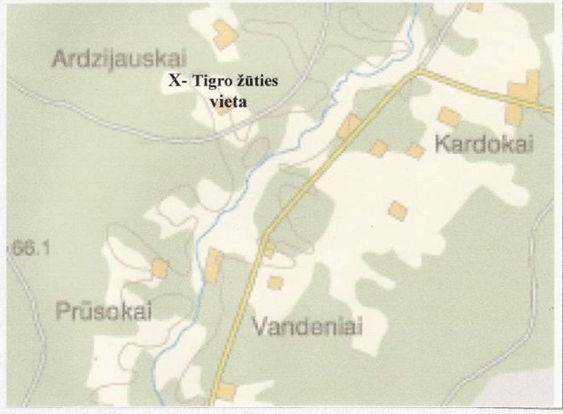 Piktilčio partizano Tigro žūties vieta